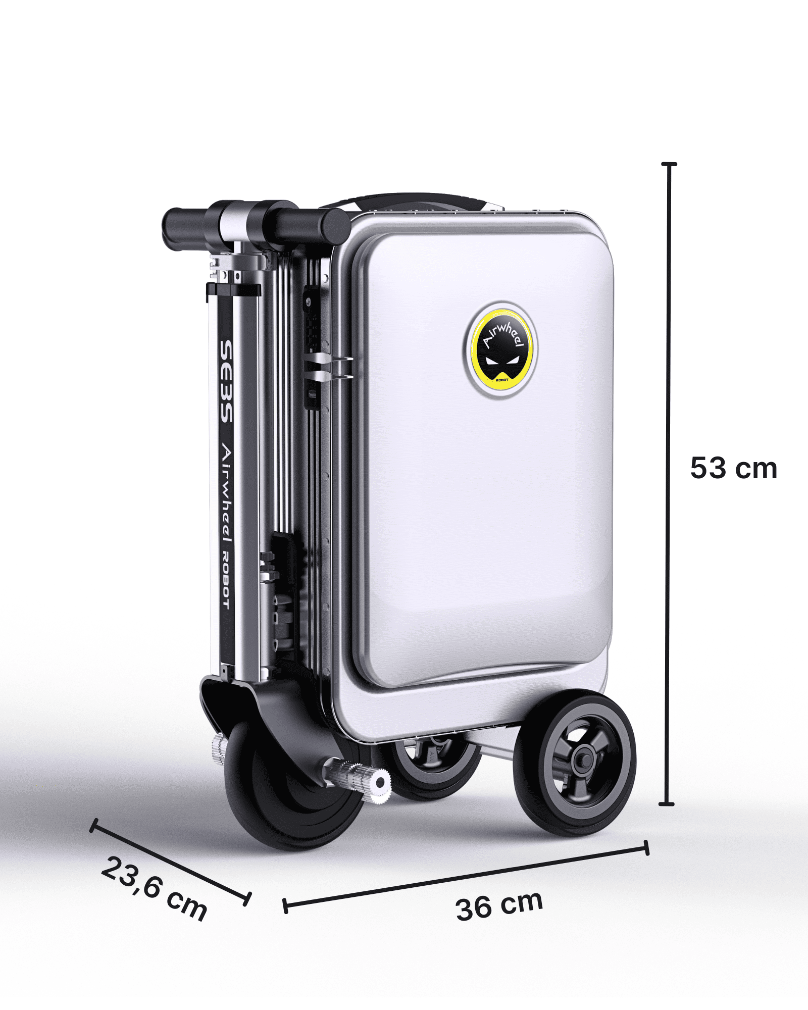 Airwheel_luggage_suitcase_scooter_smart_riding_electric_battery_SE3S_Llight_silver_gray_Smart_rolling_electric_case_size