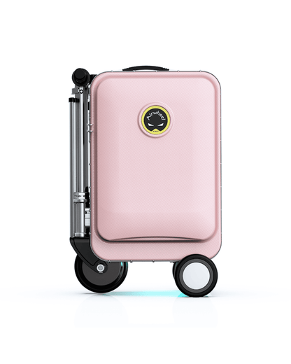 Airwheel_luggage_suitcase_scooter_smart_riding_electric_battery_SE3S_Llight_pink_Valise_electrique_roulante_intelligente